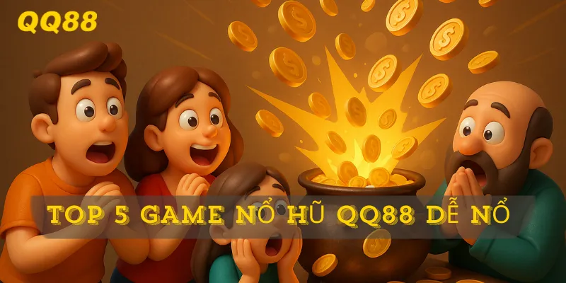 Khám phá top 5 game nổ hũ QQ88 dễ nổ nhất trong tháng này